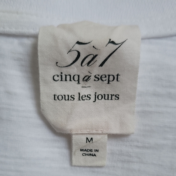 Cinq à Sept White Top - Picture 3 of 6